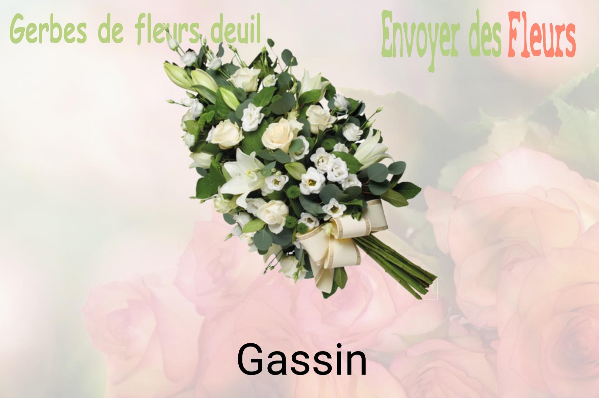 Gerbe de fleurs de deuil livrée à Gassin